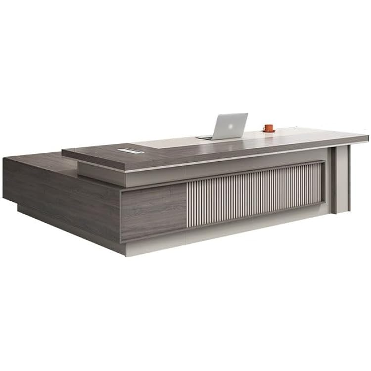 Desk for Bedroom Boss Desk and Chair, President Desk, Simple, Light, Luxurious and Elegant Office Manager Desk, Executive Desk Gamingdesk