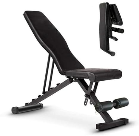 Dumbbell Bench, Foldable Sit-Up Board, Multi-Functional Fitness Chair, Home Gym Equipment for Bench Press and Core Exercises