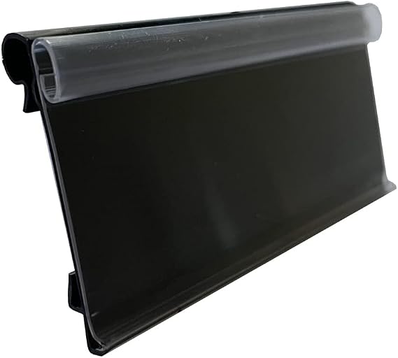 DGS Retail Clip-on Price Tag Holder for Wire Fixtures & Hooks, 1-1/4" High x 3-1/4" Long