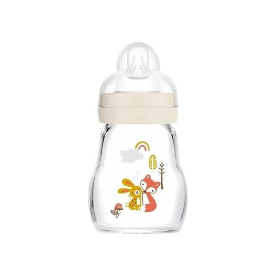 MAM BIBERON VERRE 0 MOIS ET + Garden Blanc Tetine Debit 1 (170 ml)