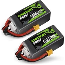 OVONIC 80C 4S 850mAh Lipo Battery 14.8V with XT30 Plug for Cinewhoops 2pcs