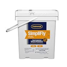 Farnam SimpliFly Feed Through Fly Control Daily Supplement for Horses, 3.75 lb, EPA Approved Palatable Pellets, Prevents Stable Flies in Manure and Break and Prevents the Fly Life Cycle, 60 Day Supply