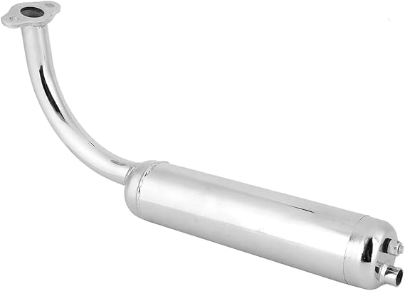 Motorbike Silencer Muffler Exhaust Pipe Universal Motorcycle Accessories 1x Piece Muffler Exhaust Pipe 2-Stroke Bike Engine Motorized for 80cc 60cc 49cc 50cc