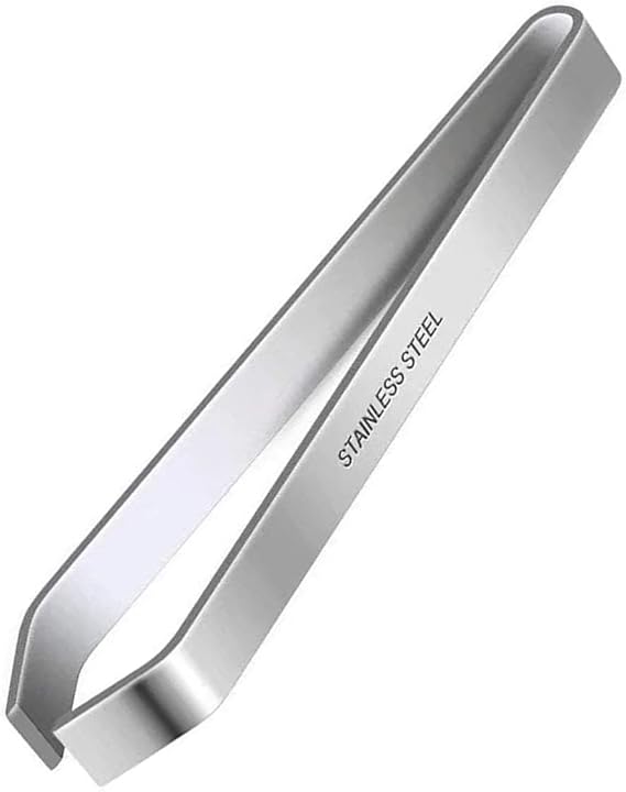Fish Tweezers, Professional Stainless Steel Kitchen Bone Remover Tweezers for Removing Fish Bones and Pulling Out Chicken Feathers, 12cm