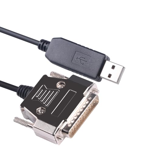 USB to DB25 Male Printer RS232 Serial Cable for Epson Printer TM-T88VI TM-T88V,RS232 Serial Adapter 6ft