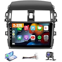 Leadfan Car Stereo for Toyota Corolla 2009 2010 2011 2012 2013 with Carplay Android Auto, 9Inch Screen for Corolla Radio with Bluetooth GPS FM SWC Backup Camera