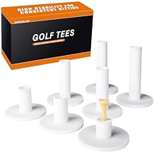 Rubber Golf Tees,7 PCS Mixed Size Pack Golf Tees(No Bamboo Tees), Professional Golf Tees for Turf Golf Hitting Mats