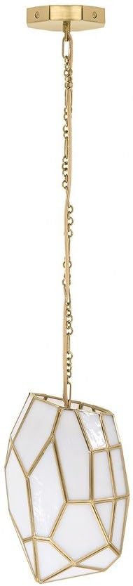 Eurofase Heera 1 Light Mini Pendant with Brass Finish