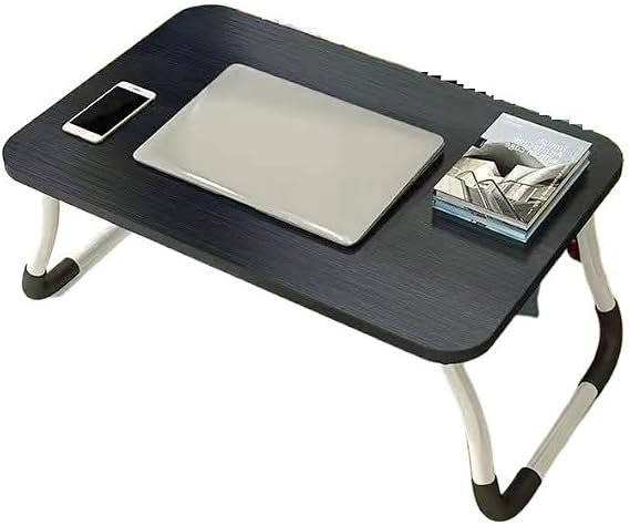 Mesa De Escritorio Para Computadora Small Bed Table, Bay Window, Computer Desk, Folding Table, Simple Household Lazy Desk, Student Writing Desk, Bedside Dormitory Study Desk For Bedroom(Black)