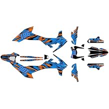 Graphics Kit for KTM 690 SMC-R (2019-2024) Twitch Series Cyan 21 Mil - Pro Edition - Dirt Pit Bike Motorcycle Stickers, Dirtbike Racing Automotive Decal Motocross Accessories no-Plastics