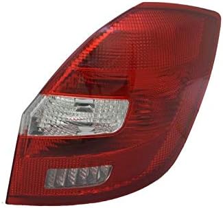 right rear light right side assembly rear light assembly tail lamp driver side red white tail lights compatible with skoda fabia 2006 2007 2008 2009 2010 2011 2012 2013 2014 VT1106P