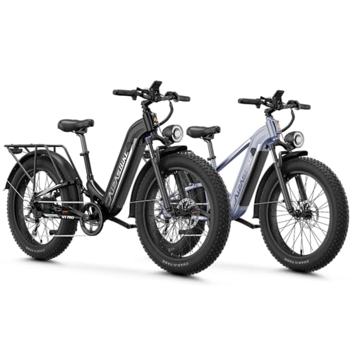 Aipas M1 Pro & M2 Pro Electric Bike Combo, 1800W Peak Motor Fat Tire EBikes for Adults, 36MPH Electric mountain Bike with 48V 17.5Ah Battery, 26 x 4.0 All-Terrain Tires, 7 Speed, 85 Miles Long Range