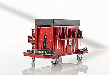 Sharper Image Rolling Toolbox Stool by Sharper Image