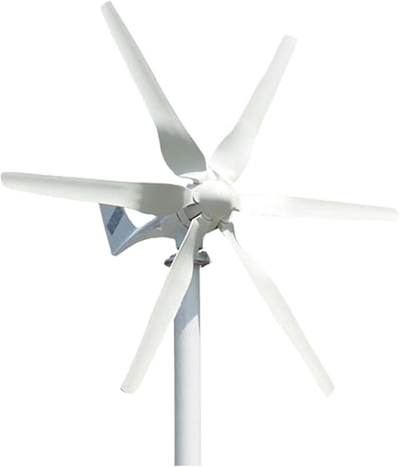 Wind Turbine Generator Kit 1000W 12V 24V 48V Three Phase Free Energy Wind Turbine Generator for Home 1KW Horizontal Windmill Kit Low Wind Speed Starting Wind Turbines(48V_1000W)