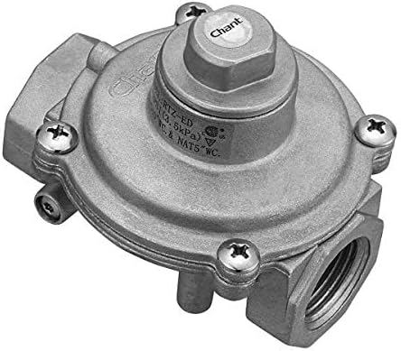 GASLAND Gas Pressure Regulator, 1/2" NPT in/Out Gas Pipe, 1/2 PSI(3.5 kPa) Gas Inlet, 5"-10" WC Outlet Pressure, Gas Pressure Regulator for Liquefied Propane and Natural Gas, Easy to Install