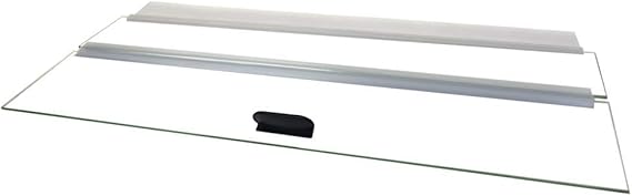 H2Pro 20" Glass Canopy for 10 Gallon Aquarium Fish Tank (19.33 x 9.65 x 0.16in)