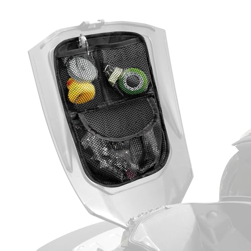 Front Trunk Lid Storage Organizer Fit for Can-Am Ryker 600 900  Rally EditionSport2015-2025 | Removable 3-Pocket Storage Bag Black String