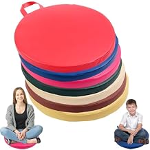 12/15Inch Floor Pillow Cushions, Soft Seating Pillows Chair Cushions Floor Pillow Cushion for Classroom Home School Supplies, Flexible Floor Seating Cushions with Handles for Camping/Reading