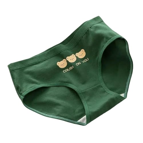 Womens Sexy Briefs Womens Pure Cotton Underwear Japanese Cute Briefs Mid-Waist Seamless Underwear Cute Cartoon Underwear