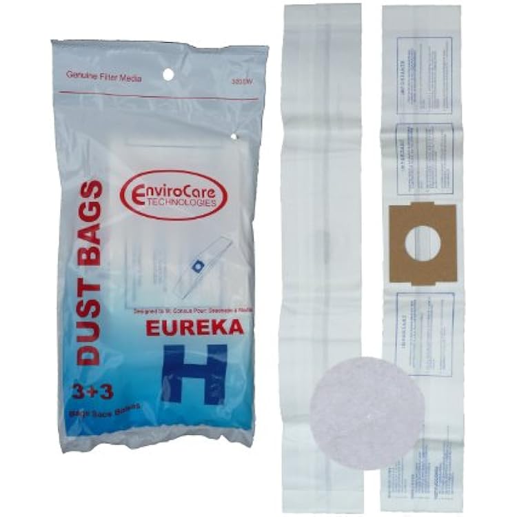 15 Eureka H Canister Vacuum Bags  5 Filters 52323, Roto-Matic Powerteam Series, Princess, Mighty Mite Vacuum Cleaners, 52323A, 52351, 500, 550, 600, 700 Series Canisters, 1240, 1250, 1255, 1500