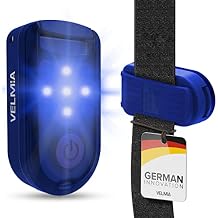 VELMIA Running Light for Runners (2 Pack) for Maximum Safety Through Visibility I Clip On Strobe & Reflective Gear - Dogs, Walking, Bike Taillight, Stroller