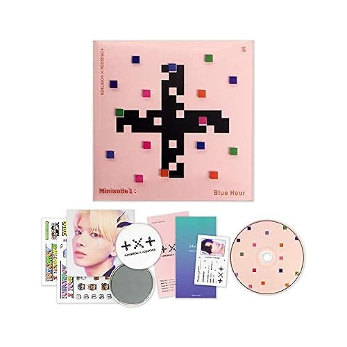 Tomorrow X Together TXT Album - MINISODE1 : BLUE HOUR VR ver. Photobook + Paper Sticker + Lyric Paper + Behind Book + Photo&Post card