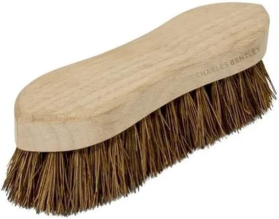 Bentley Industrial Charles Bentley Stiff Natural Bassine Hand Scrub Brush, 8"