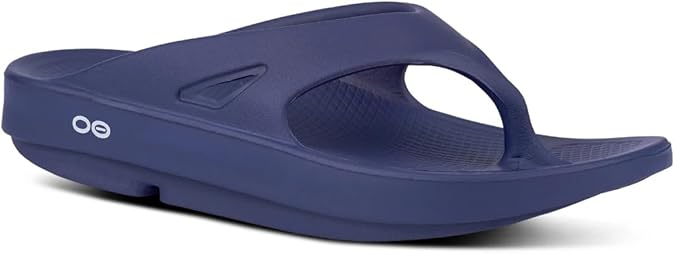 OOFOS OOriginal Recovery Sandal - Womens and Mens (Navy Blue, US Footwear Size System, Adult, Women, Numeric, Medium, 11)