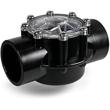 FibroPool 1.5 Inch Pool Check Valve 5 PSI Spring Loaded, CPVC, Non-Lube PTFE Seats Inline Backflow Prevention for Pools, Spas, Heaters, Salt & Chemical Systems