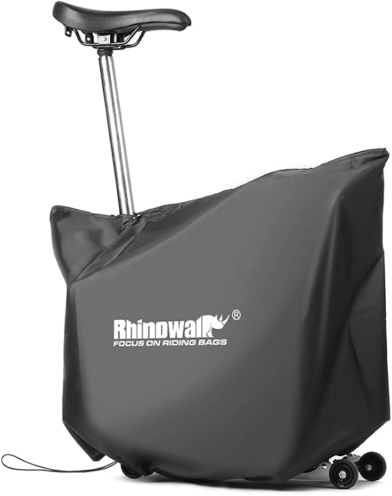 Rhinowalk Folding Bike Cover for BROMPTON - Lightweight Dust Cover with Dual Zipper Openings, Adjustable Bottom Strap, Compact Storage Bag - Fits BROMPTON Folding Bikes