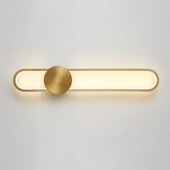 Modern LED Wall Sconces, Indoor Wall Lighting Fixtures, Wall Decor Vanity Lamps, Linear Wall Sconces Light, Wall Mounted Light for Bathroom Living Room Dinning Room Mirror Besides(A,60cm)