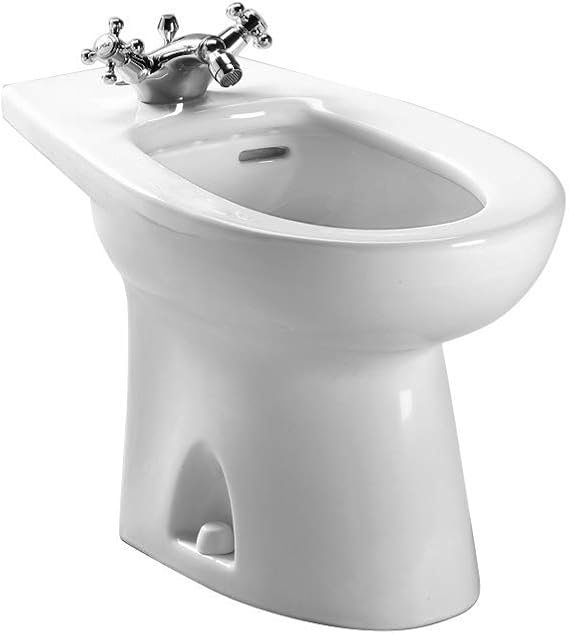 TOTO Piedmont Single Hole Deck Mounted Faucet Bidet, Cotton White - BT500AR01