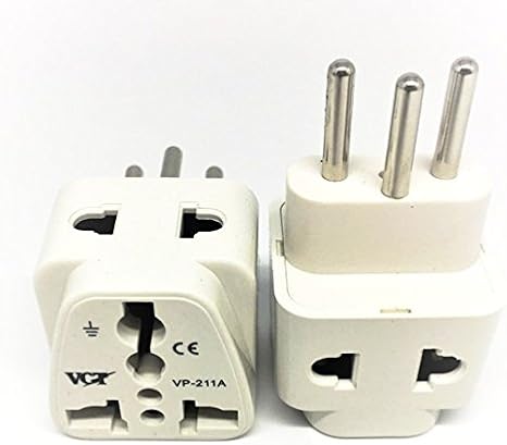 VCT Universal Switzerland Travel Plug Adapter with 2-outlets (Type J), CE Certified-RoHS Compliant