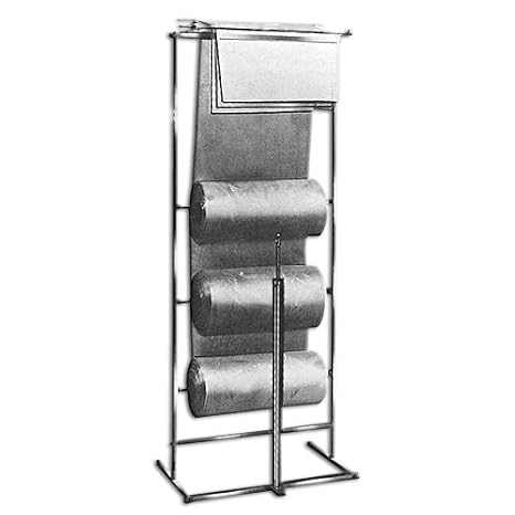 Chrome Three (3) Roll Dispensing Bagging Jack
