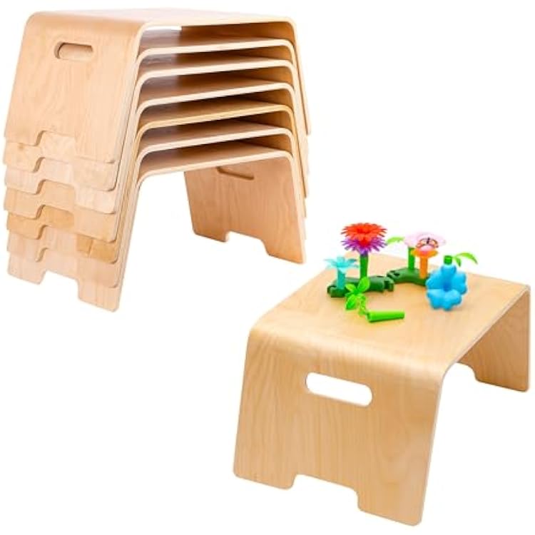 LAPGEAR Bentwood Floor Lap Desk for Kids - Childrens Portable, Durable, Learning & Educational Activity Desk for Homework, Crafts, Play - Sturdy Natural Birch Wood - Pack of 8 - Style No. 21017