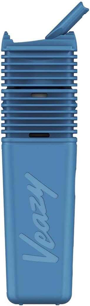 Storz & Bickel Veazy Portable Dry Herb Vaporizer - Hybrid Heating Convection+Conduction, Button Control and Web App, Ceramic Chamber, USB-C, Compact Design (Blue)