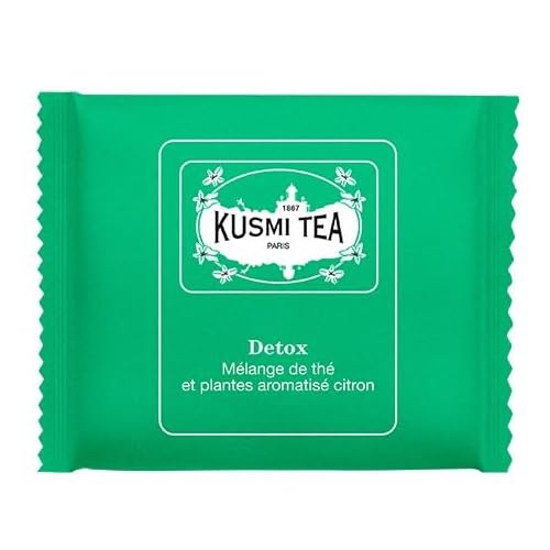 KUSMI TEA - ORGANIC DETOX - Box of enveloped tea bags 50
