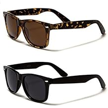 Retro Rewind Classic Polarized Sunglasses 2-Pack Black & Tortoise
