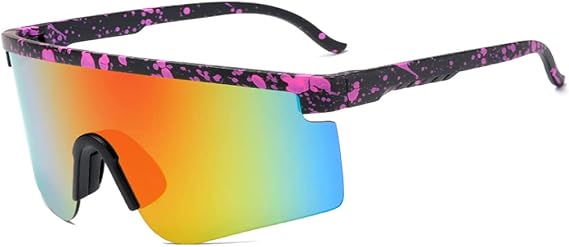 Polarized Cycling Glasses for Men Women, UV Protection Baseball Sunglasses, Bike Cycling Glasses,Sports Sunglasses for Baseball, Fishing, Ski Running, Golf