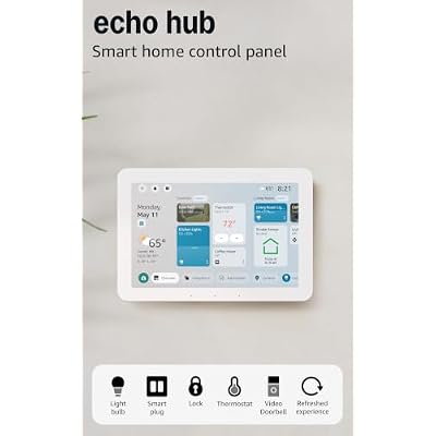 Amazon Echo Hub (newest model), 8", Redesigned with customizable control and Alexa+, Compatible with thousands of devices