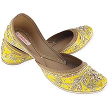 Fulkari Women's Murraya Genuine Soft Leather Juttis | Bite and Pinch Free Jutis | Punjabi Jutti For Ladies | Bridal Ethnic Stylish Mojari Flats For Girls |