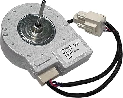 50240401000Q, AP6037378, ZWF-02-4 Evaporator Fan Motor Compatible With Magic Chef, Midea, Avanti, Premium Daewoo, Haier Refrigerators BCD-330WTV 12V 4W Freezing Fan Motor