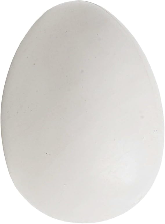 12Pcs Simulated Pigeon Eggs, Solid Plastic Fake Eggs For Pigeon Hatching Supplies, Realistic Training Dummy Eggs To Encourage Nesting Instincts, White, 10X8x10mm