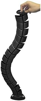 Vertical Flexible Cable Manager - Wire Elevator Cord Tower - Black