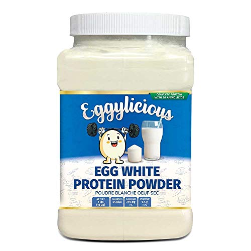 Eggylicious Egg White Albumin Powder, Dried Natural Protein Powder, Made from Fresh Eggs, Pasteurized,Non-GMO, No Additives, Used for Baking Icing,1lbs16oz