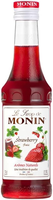 Monin Strawberry Coffee & Cocktail Syrup, 250 ml