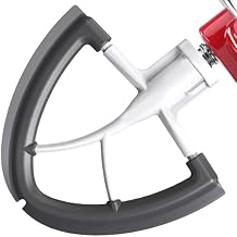 Flex Edge Beater for Kitchenaid Mixer, 4.5-5 Quart for Kitchen Aid Paddle Attachment, Fits Tilt-Head for Kitchenaid Mixer Attachments with Flexible Silicone Edges Bowl Scraper By FOCOllK