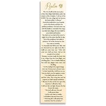 Bible Verse Psalm 91 Christian Bookmarks, Christian Bookmark, Page Marker Divider, Christian Gifts for Men Woman Father Mother Faith Hope Encouragement (Pack of 8)