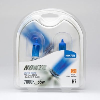 Nokya H7 Headlight Bulbs Arctic White 7000K 55W Stage 1