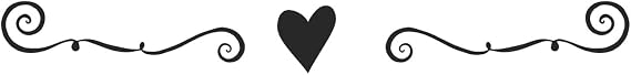 Walm1|#Wall Decor Plus More WDPM3641 Wall Decal Art, Swirl with Heart Design Home Decor Vinyl Sticker, Black, 20x2.5-Inch
